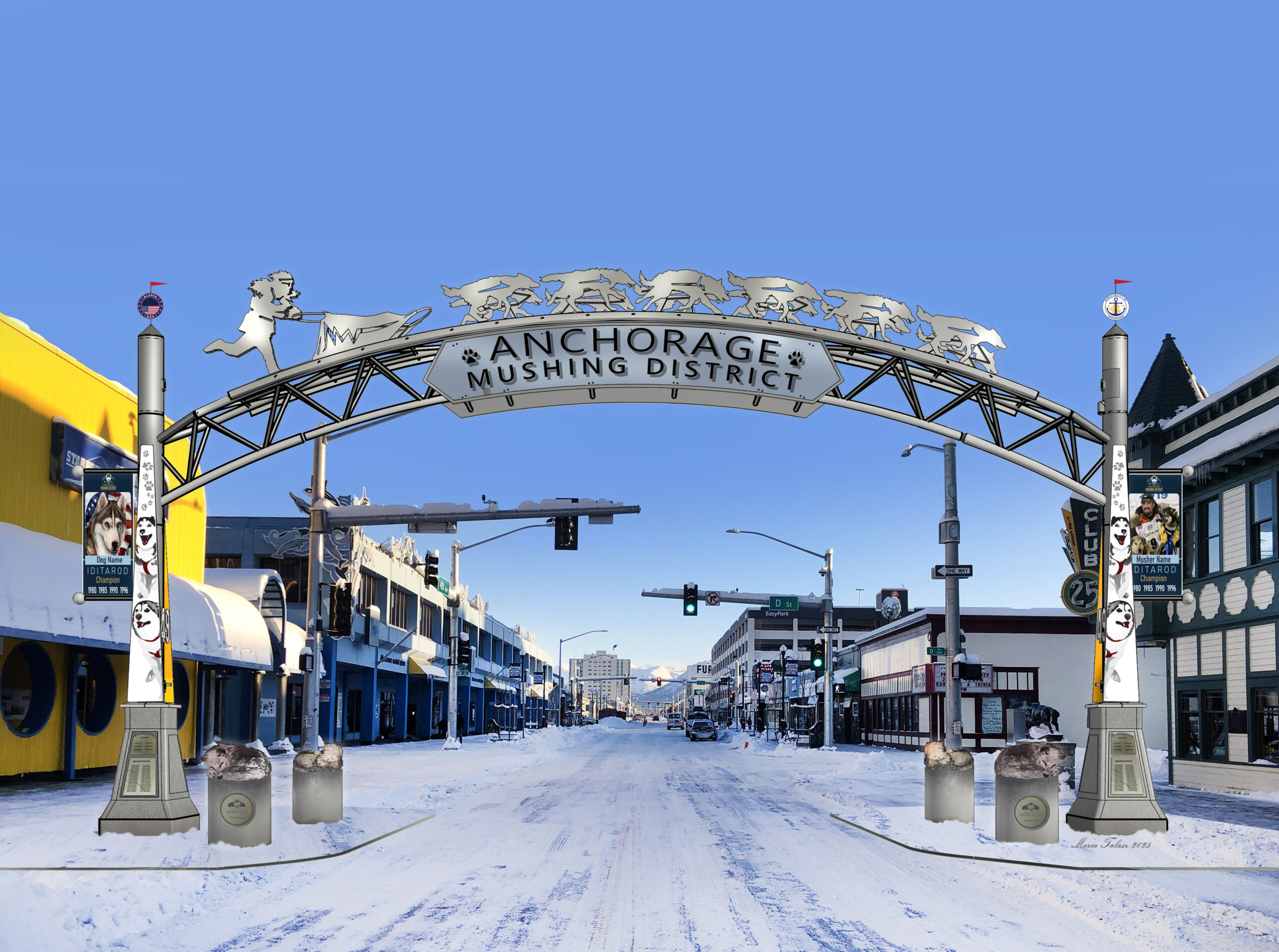 Mushing District Arch rendering